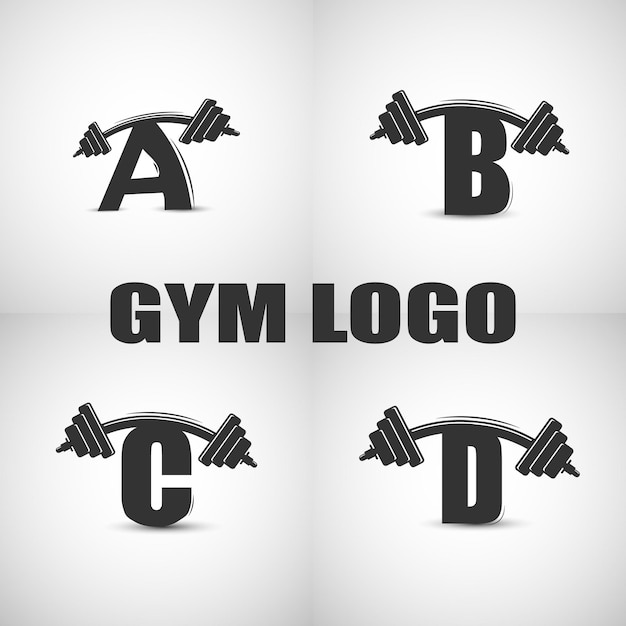 Sportschool Letter Logo-collectie