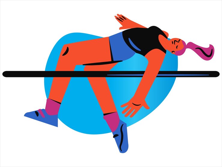 Vector sportsman and woman illustration vector design