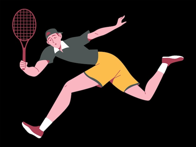 sportsman and woman illustration vector design