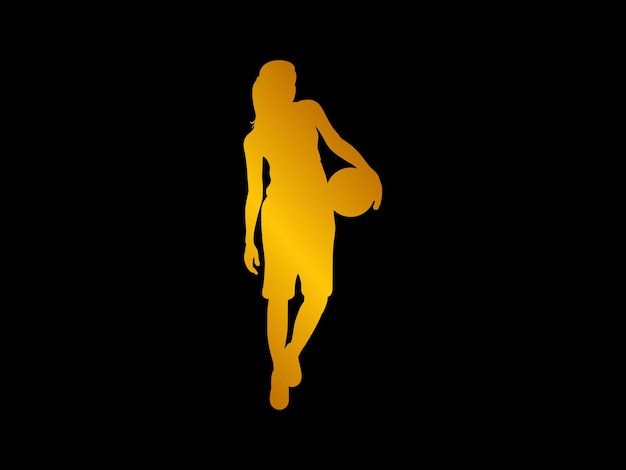 Sportspeler silhouet