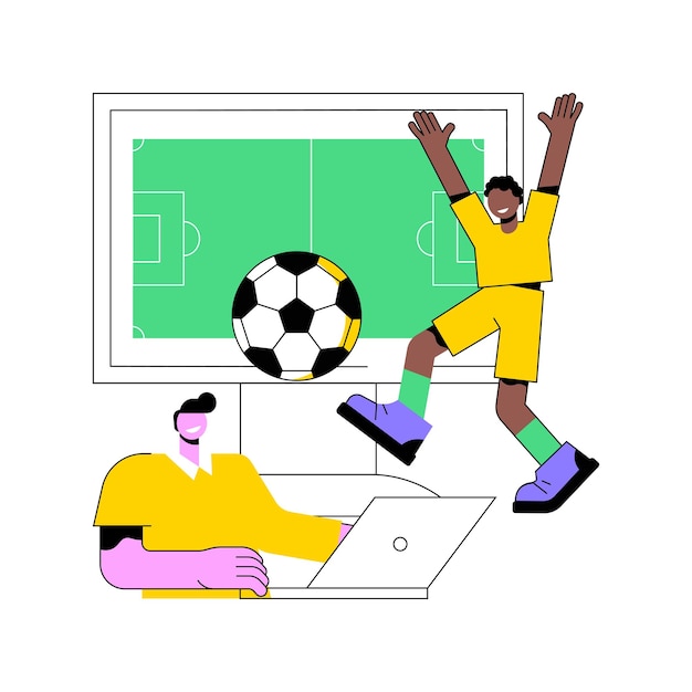 Sportspellen abstract concept vectorillustratie