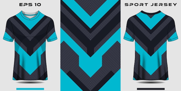 Vector sporttrui sjabloon voor teamuniformen voetbaltrui racetrui