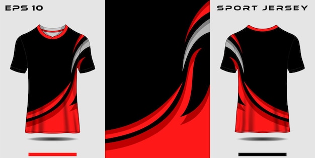 Sporttrui sjabloon voor teamuniformen Voetbaltrui racetrui