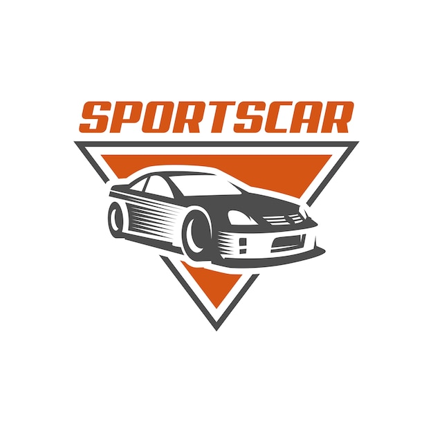 Sportwagen Logo sjabloon of pictogram