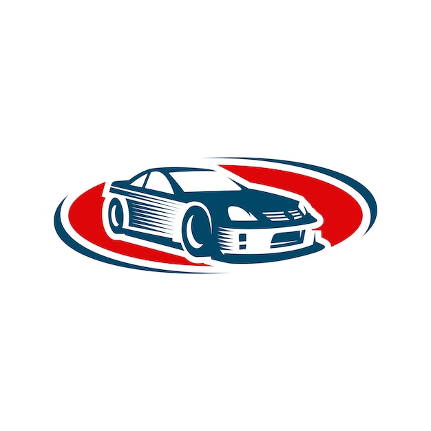 Sportwagen Logo sjabloon of pictogram