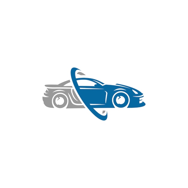 Sportwagen Logo sjabloon of pictogram