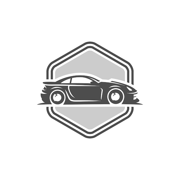 Sportwagen Logo sjabloon of pictogram