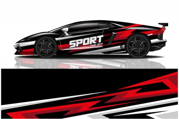 sportwagen sticker wrap, auto kleurstelling