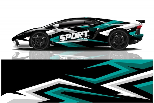 Sportwagen sticker wrap, auto kleurstelling