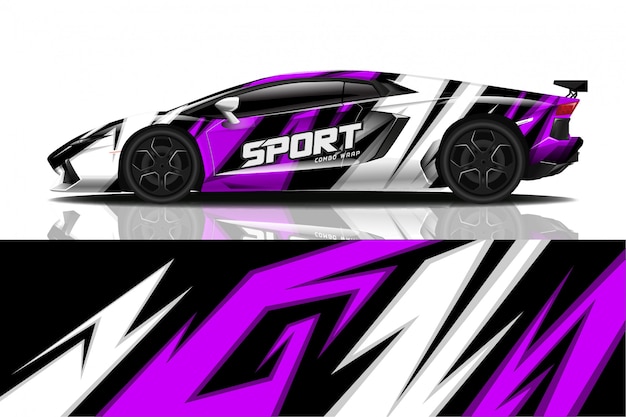 sportwagen sticker wrap