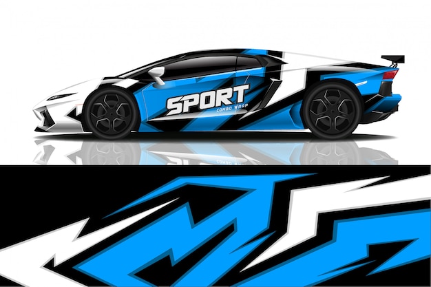 Sportwagen sticker wrap