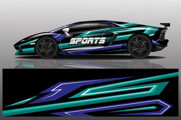 sportwagen wrap ontwerp