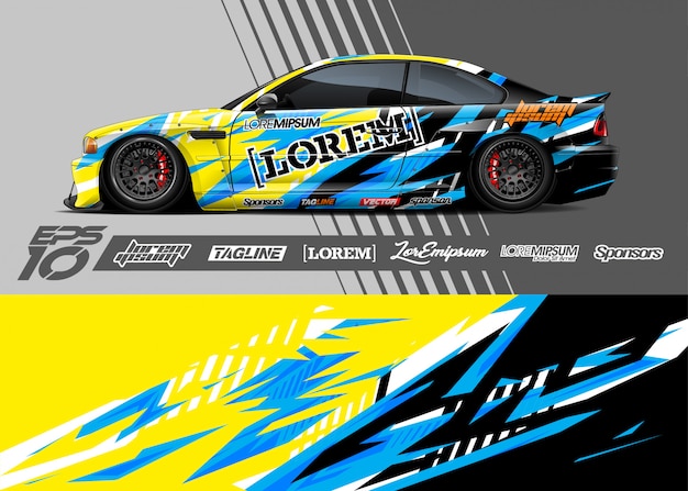 Sportwagen wrap ontwerpen
