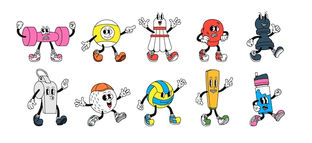 Sporty Cartoon Characters 2