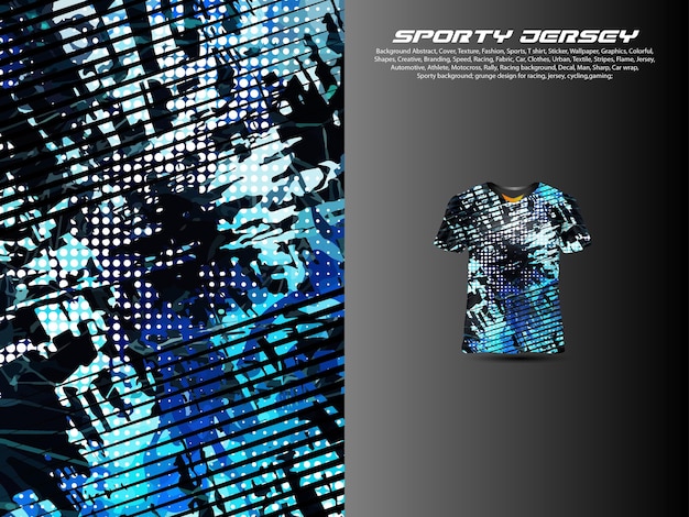 Vector sporty jersey extream grunge 004