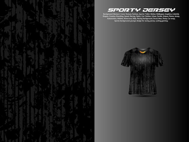 Vector sporty jersey extream grunge 5