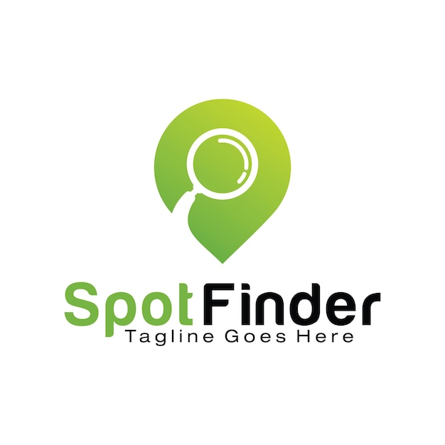 Spot Finder logo design template