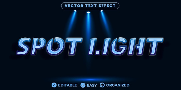 Spot Light Text Effect Fully Editable Font Text Effect