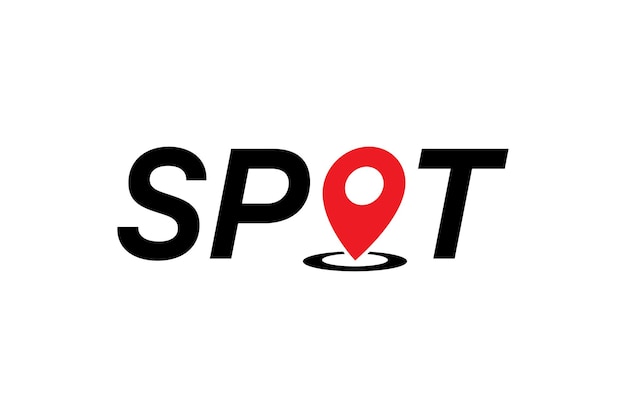 Spot location logo design