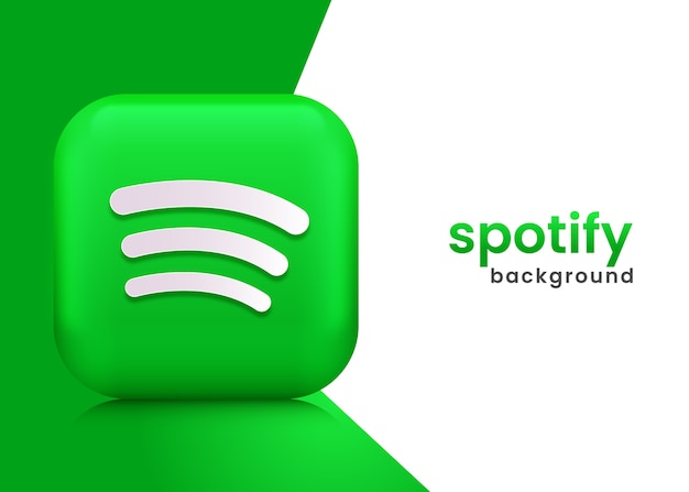 Premium Vector | Spotify logo background