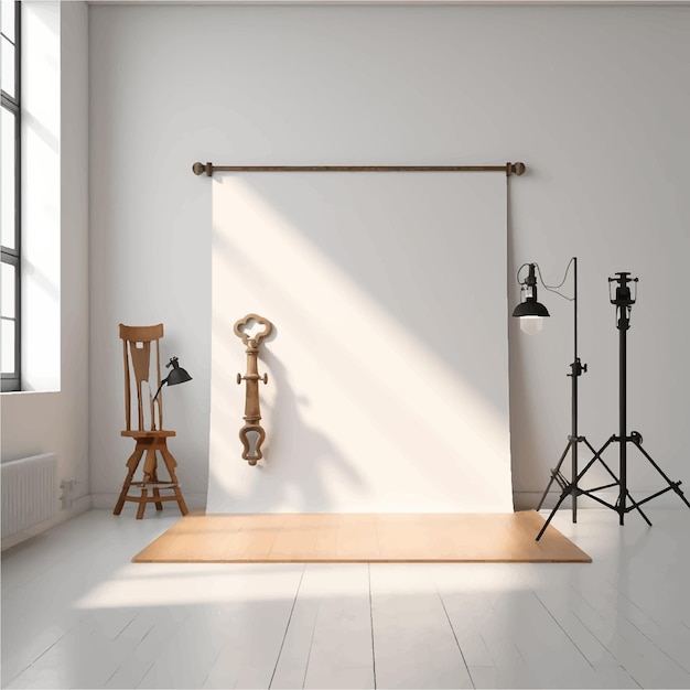 Vector spotlight fotografie verlichting mid dure expertise flits verlichte lamp 3d hobby fotografie