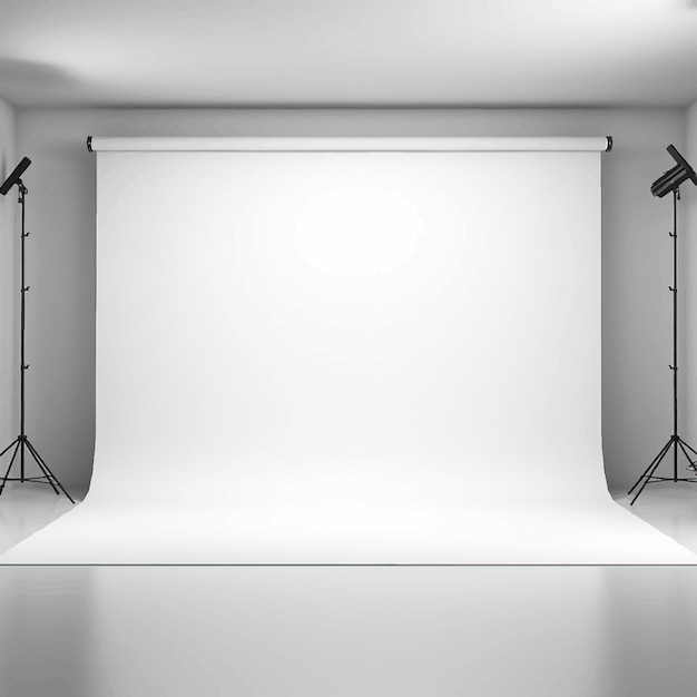 Vector spotlight photograph mid flash stand illuminated lamp hobby photography soft idea job photo room