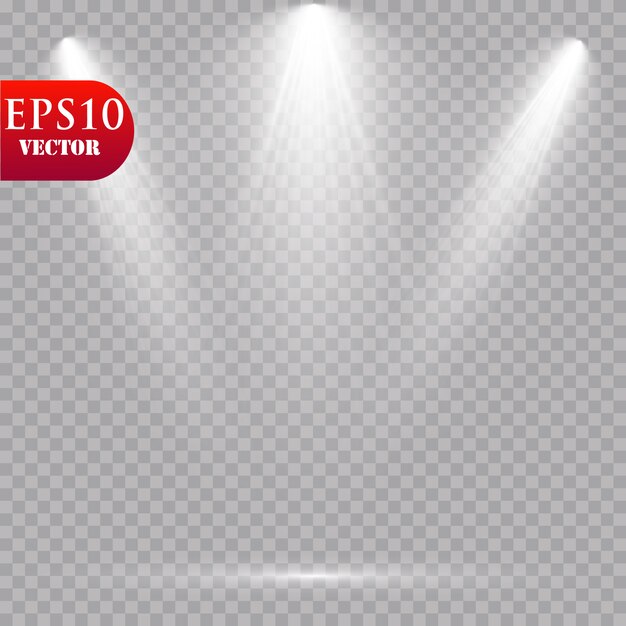 Spotlights. Scene. Light Effects.