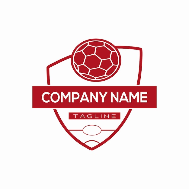 Spots logo for Football badge shield vector design