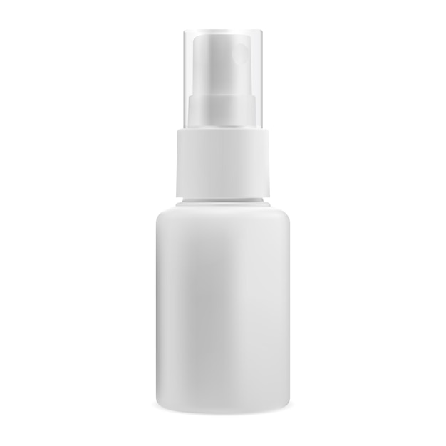 Vector spray bottle mist spray cosmetic container mockup