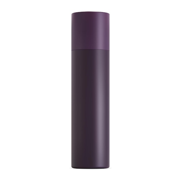 Vector spray bottle mockup hairspray aerosol can blank air freshener cylinder template
