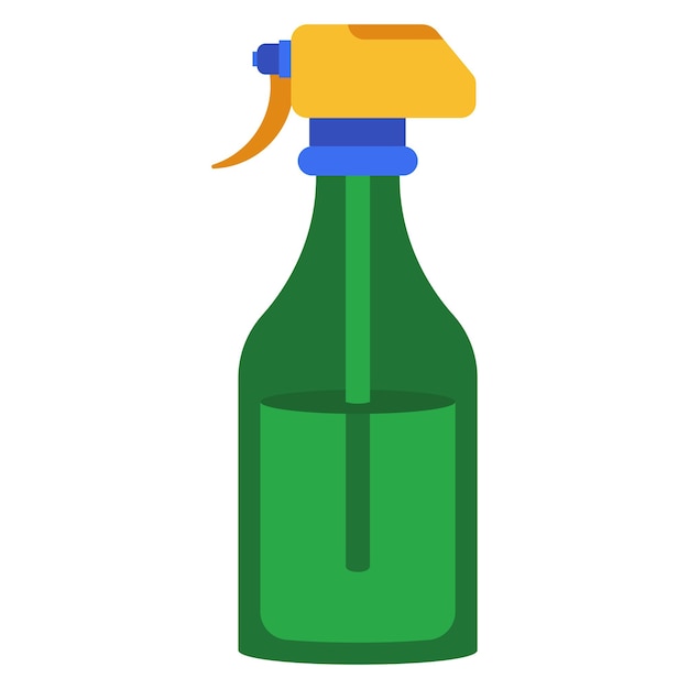 Vector spray bottle vector cartoon illustration isolated on background