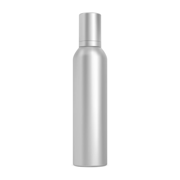 Vector spray can hairspray aerosol bottle cosmetic mockup blank aluminum cylinder tube