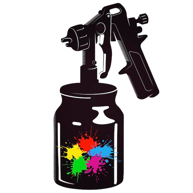 Vector spray gun tool for painter