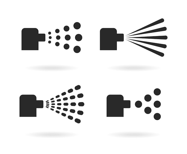 Spray icon set.