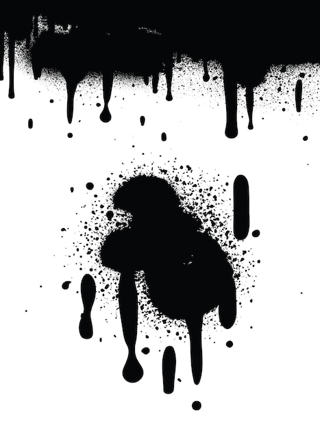 Spray Paint Abstract Vector Elementen