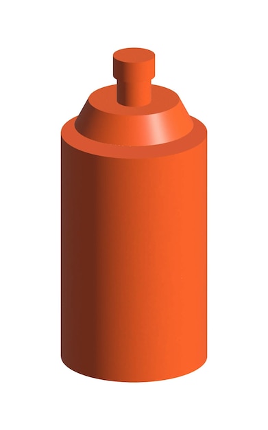 Spray praint bottle mockup design for branding