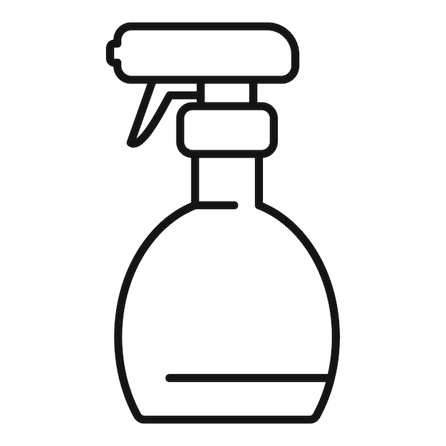 Vector sprayer bottle atomizer icon outline vector water gun