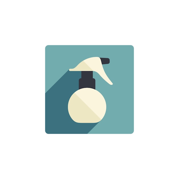 Sprayer bottle flat vector illustration. Hairdresser accessory icon.