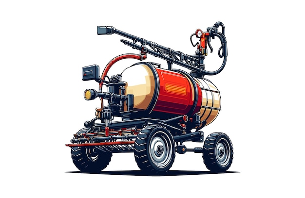 Vector sprayer farm tools vector illustration design