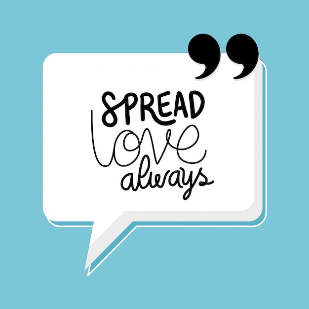 Vector spread love always quote