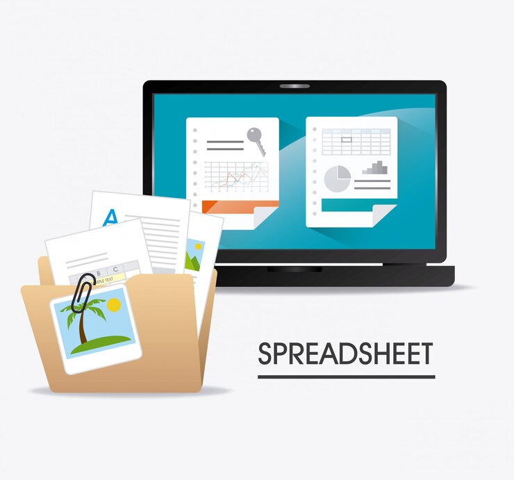 Vector spreadsheet design.
