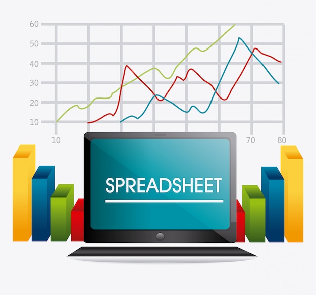 Vector spreadsheet design.