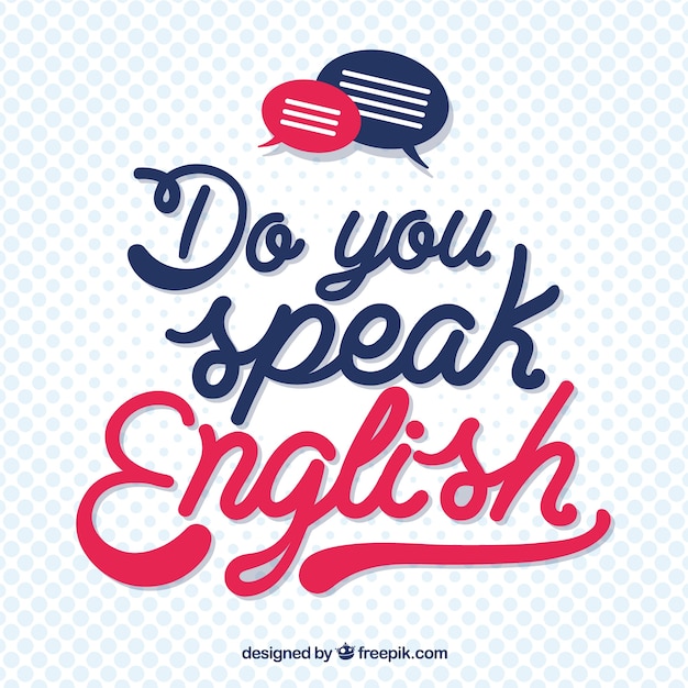 Spreekt u Engelse van letters voorziende achtergrond