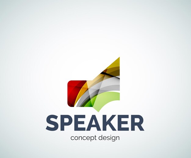 Spreker logo business branding icoon