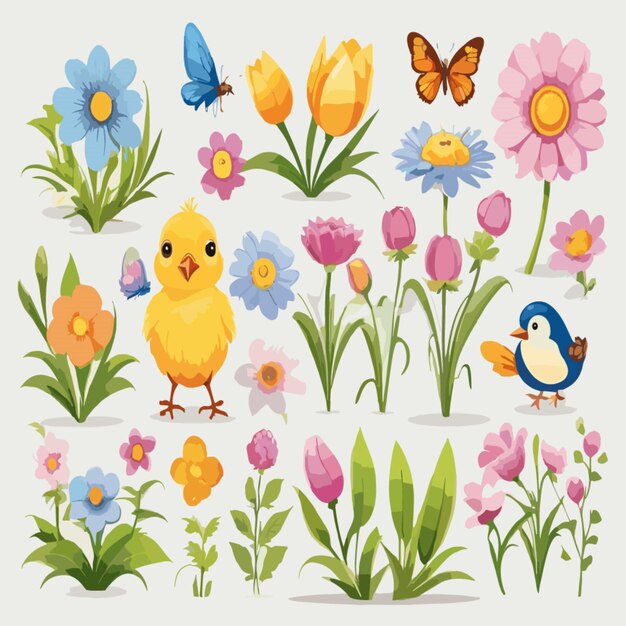 Vector spring background clipart vector