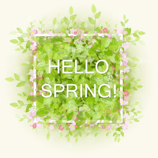 Spring background design