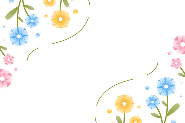 Spring background event illustration flowers