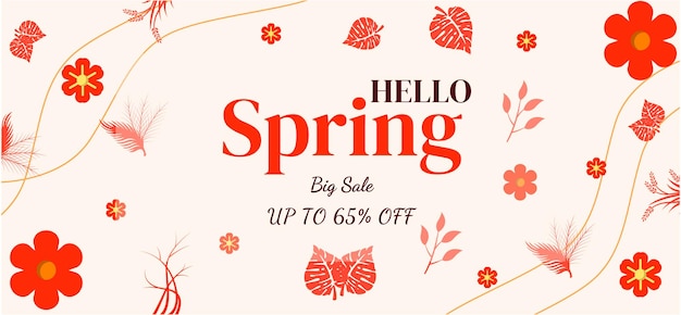 spring background poster sale minimalist creative design