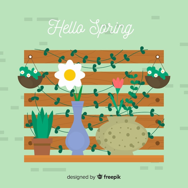 Vector spring background