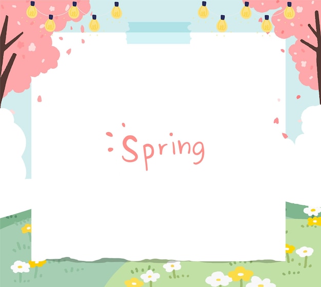 Vector spring background